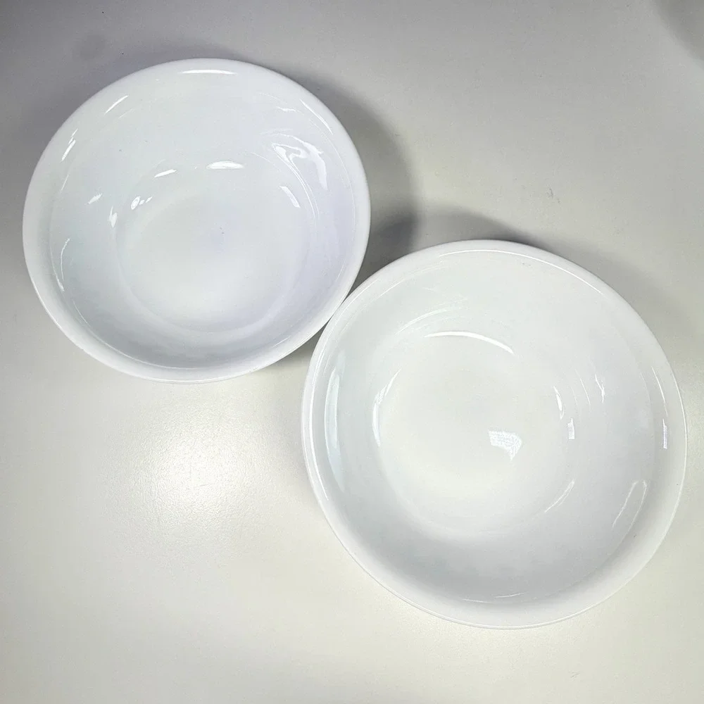 Vintage Corelle Snowflake Blue Garland Coupe Cereal Soup Bowls 6.25